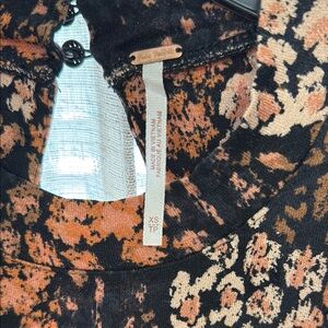 Free People Floral Long Sleeve Dress